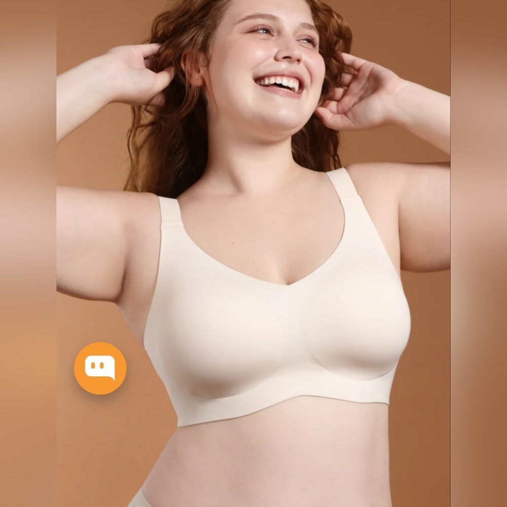 Comfelie 3XL PLUS Seamless 3D Perforated Deep Cups Comfortable Bra NWT